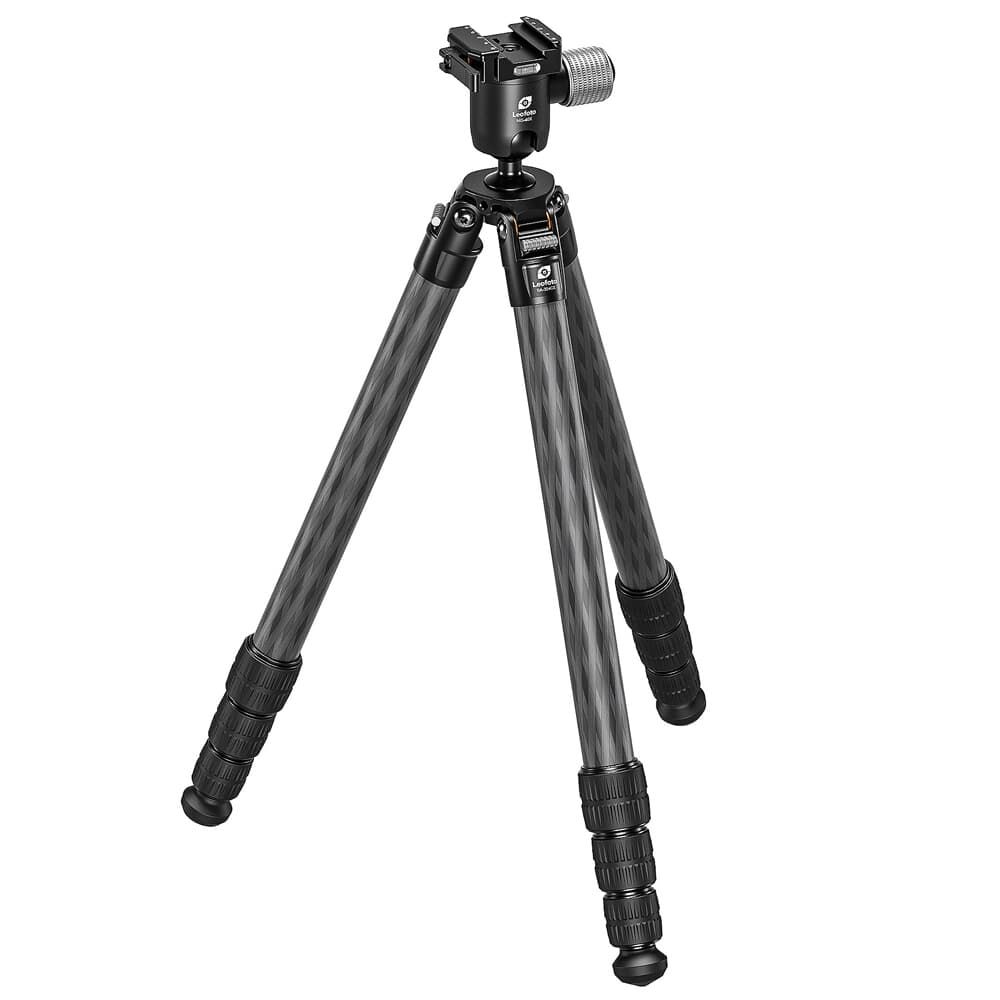 Leofoto SA-X SA-324CX Tripod w/Rosette, 3/8&quot; Mounting Stud &amp; MG-40X Lever-Release Rapid Lock Ball Head SA-324CX-MG-40X-ARCA