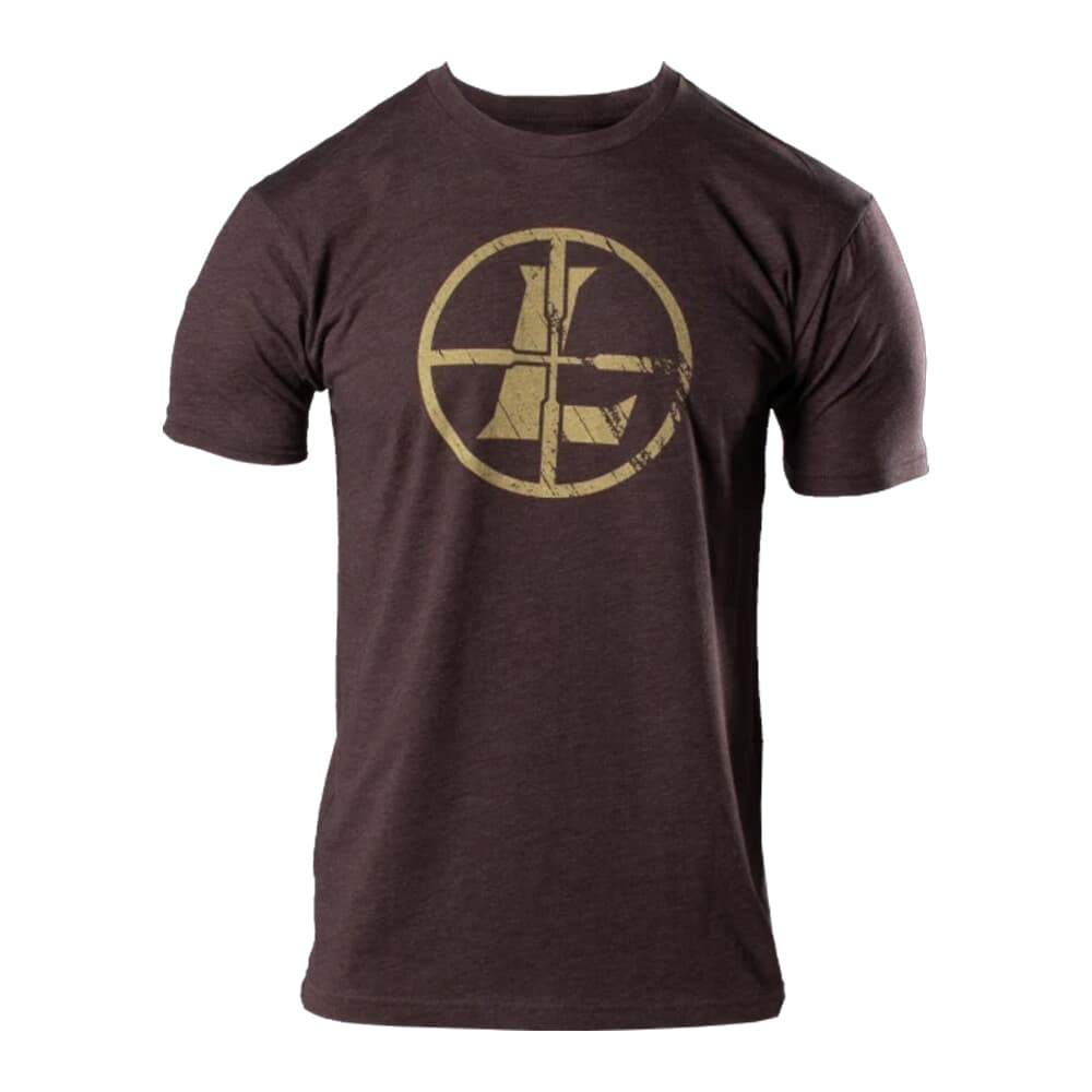 Leupold Distressed Reticle Tee Espresso Heather XXL 181851