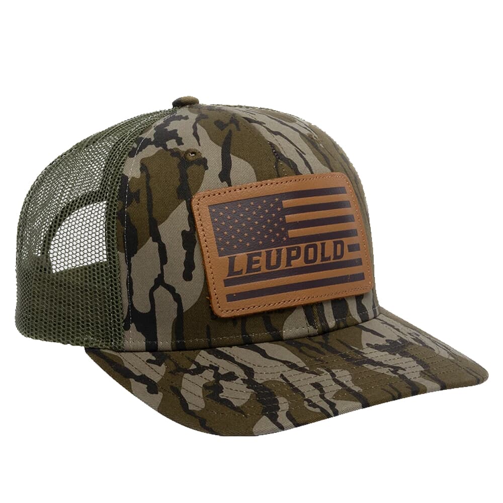 Leupold Leather Flag Trucker Bottomland Camo/Green 172600