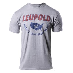 Leupold Made Here Tee Dark Heather Gray XX Large 180435