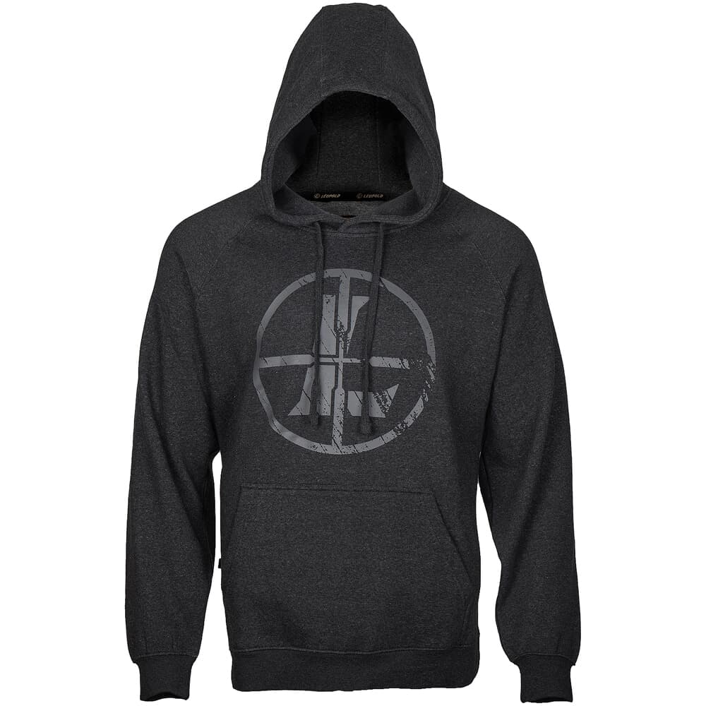 Leupold Distressed Reticle Hoodie Dark Charcoal Large 183016