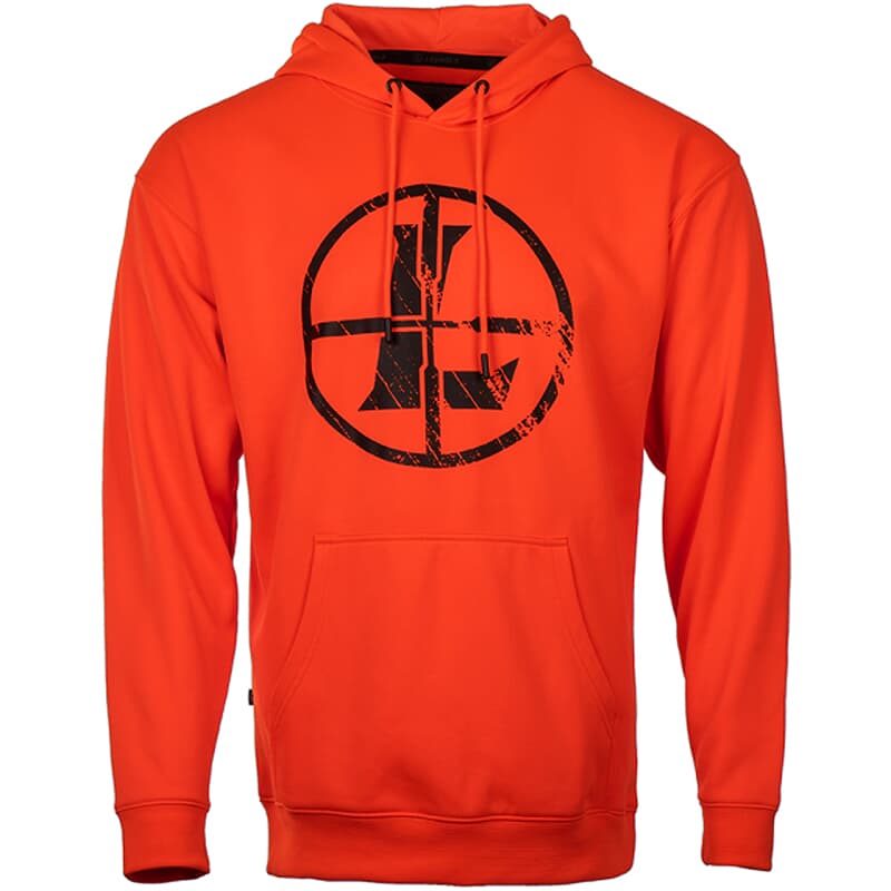 Leupold Distressed Reticle Performance Hoodie Blaze Orange XL 184046