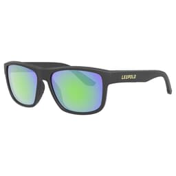 Leupold Katmai Matte Black, Emerald Mirror Lens Performance Eyewear 179099