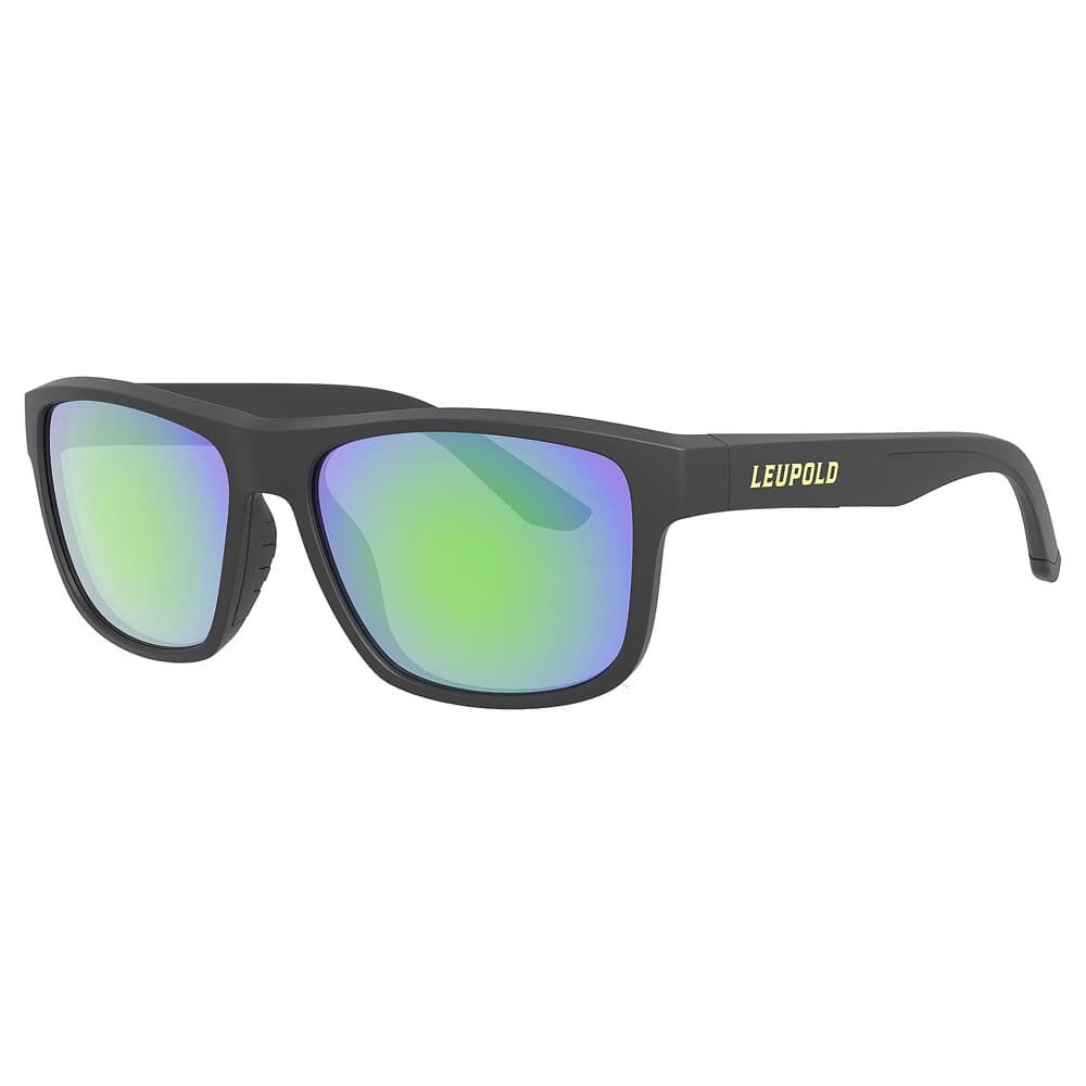 Leupold Katmai Matte Black, Emerald Mirror Lens Performance Eyewear 179099
