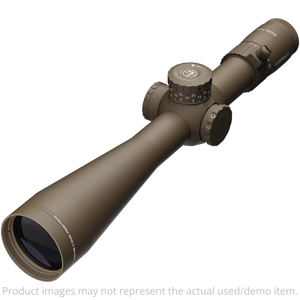 USED Leupold Mark 5HD 5-25x56mm (35mm) M5C3 FFP PR2-MIL Dark Earth Riflescope 185071 - Excellent Condition USED9617