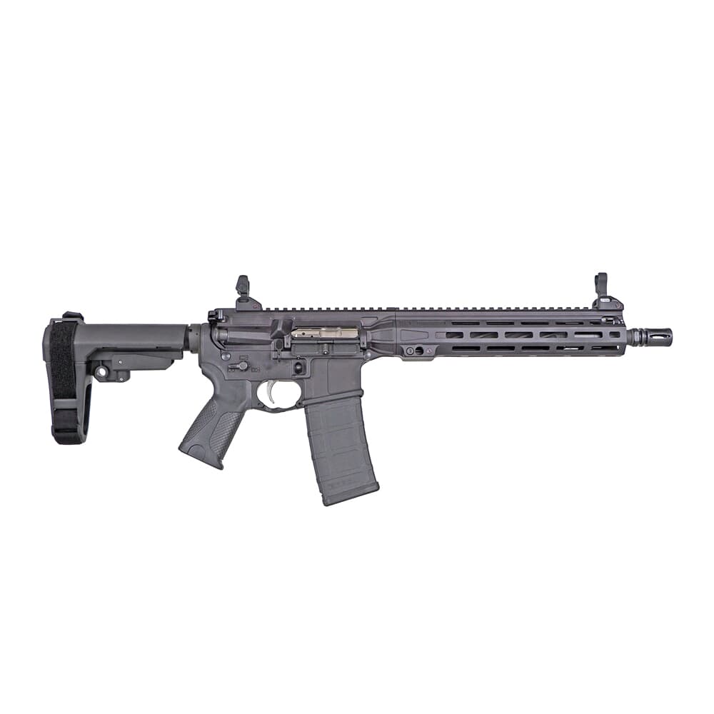 LWRC ICMKII 5.56mm 12&quot; 1/10 1/2x28 Black Pistol w/SBA3 Brace ICMKIIP5B10SBA3