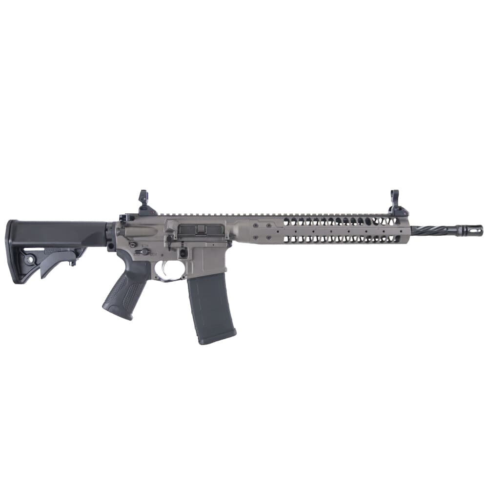 LWRC IC-SPR 5.56mm NATO 16.1&quot; 1:7&quot; 1/2x28 Bbl Tungsten Grey CA Compliant Special Purpose Rifle ICR5TG16SPRCAC