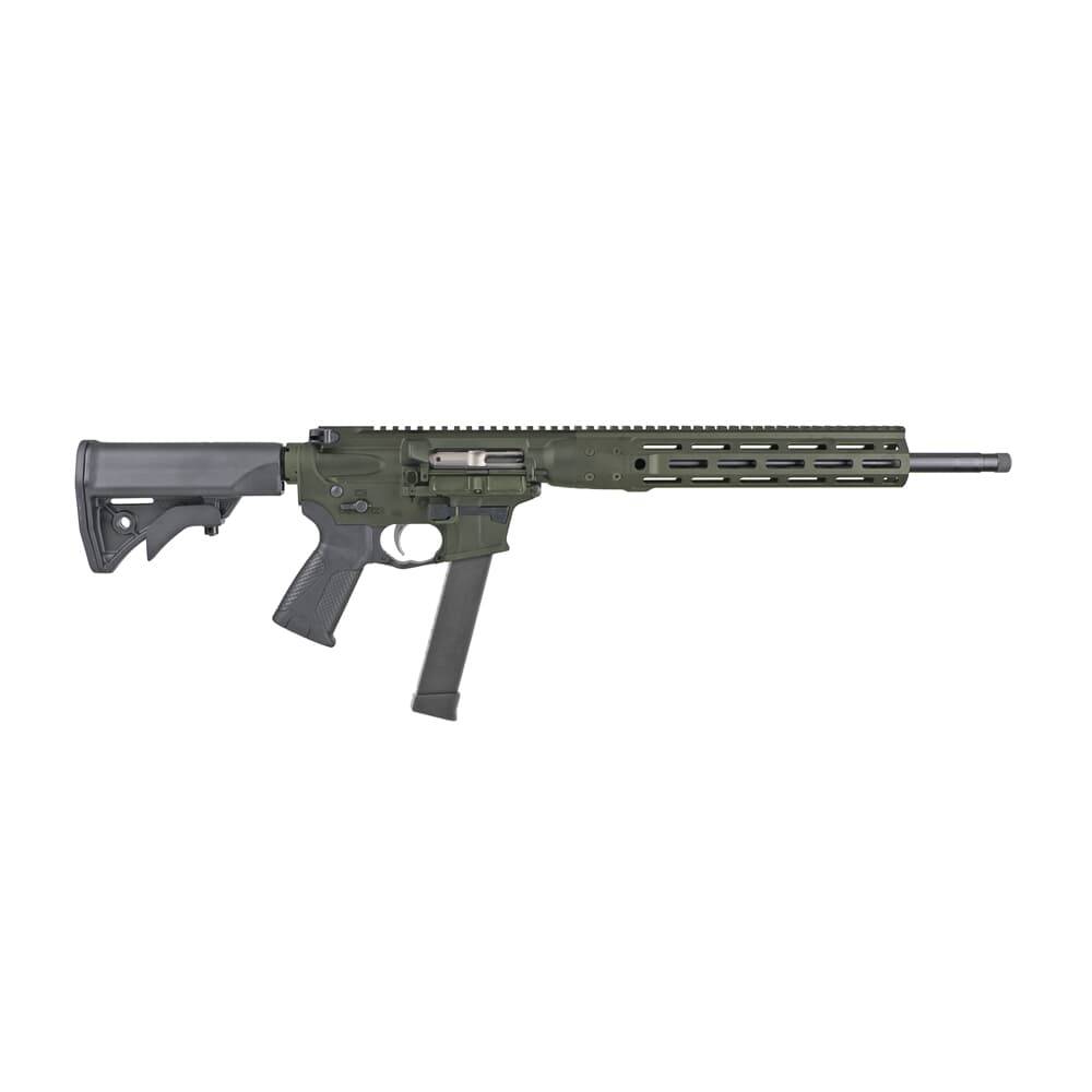 LWRC IC-9 9mm 16&quot; 1/10 1/2x28 OD Green CA Compliant Carbine ICR9ODG16CAC