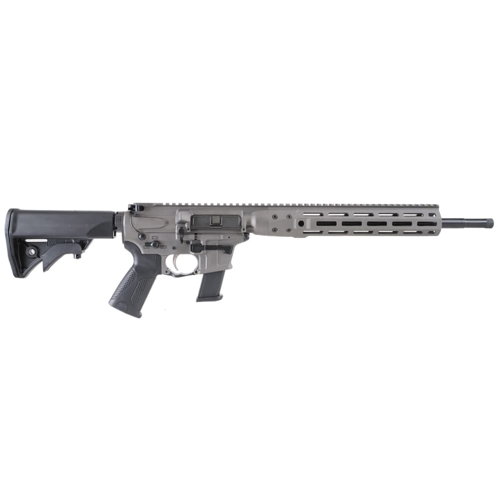 LWRC IC-9 Carbine 9mm 16&quot; 1:10&quot; 1/2x28 Bbl Tungsten Grey Rifle ICR9TG16