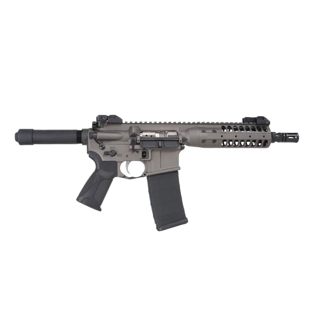 LWRC IC-PSD 5.56mm NATO 8.5&quot; 1:7&quot; 1/2x28 Bbl Tungsten Grey Personal Security Detail Pistol ICPSDPR5TG8