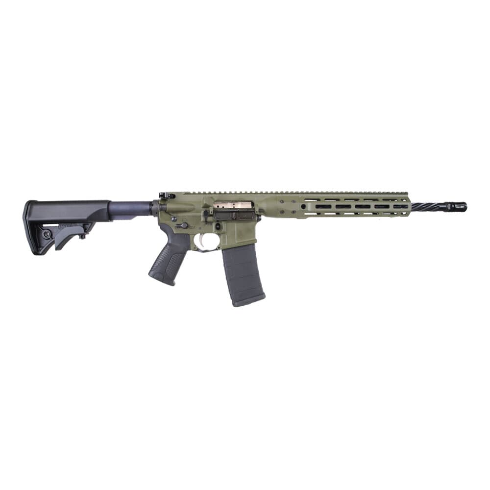 LWRC ICDI M-LOK Direct Impingement 5.56mm NATO 16.1&quot; 1:7&quot; 1/2x28 Bbl OD Green Rifle ICDIR5ODG16ML
