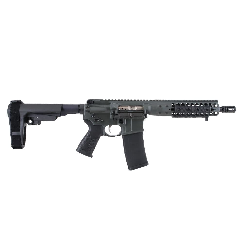 LWRC ICDI Direct Impingement 5.56mm NATO 10.5&quot; 1:7&quot; 1/2x28 Bbl Premium Grey Pistol w/SBA3 Brace ICDIP5PG10SBA3