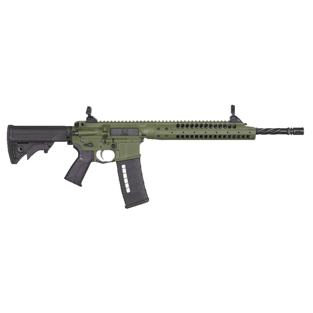 LWRC SIX8 A5 6.8 SPC 16.1&quot; 1:10&quot; 5/8x24 Bbl OD Green Rifle SIX8A5RODG16