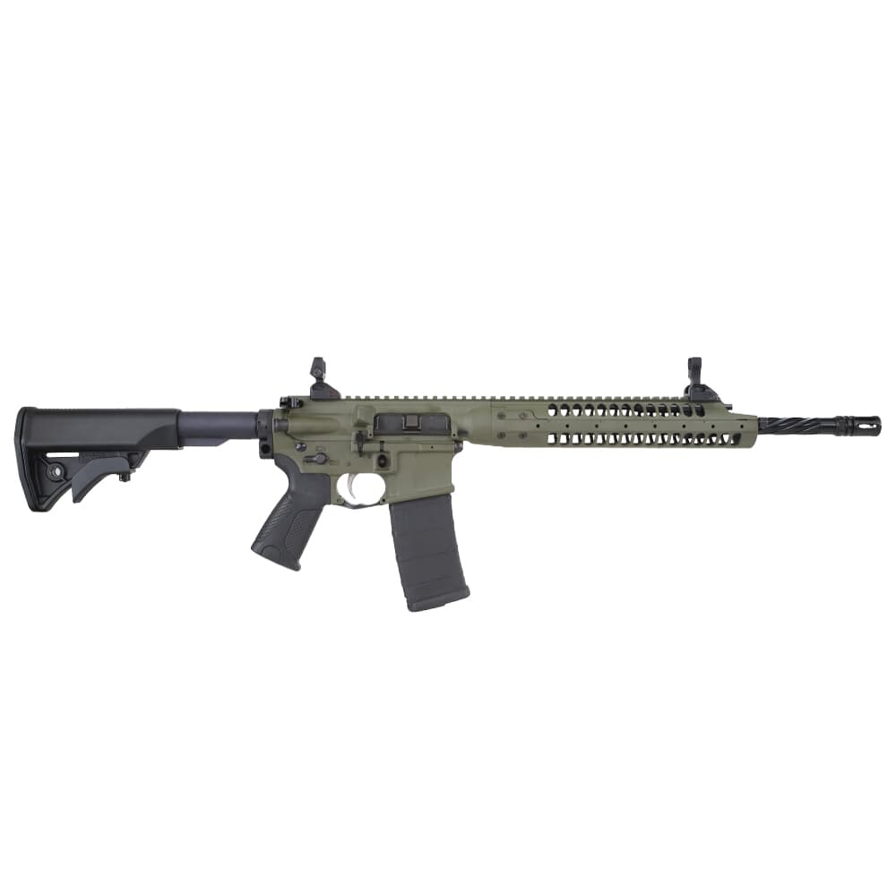 LWRC IC-A5 5.56mm NATO 16.1&quot; 1:7&quot; 1/2x28 Bbl OD Green Individual Carbine ICA5R5ODG16
