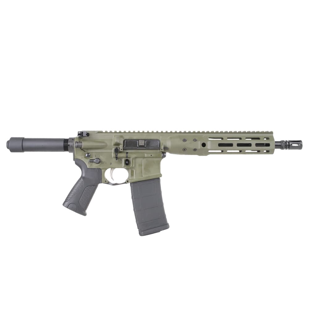 LWRC ICDI M-LOK Direct Impingement 5.56mm NATO 10.5&quot; 1:7&quot; 1/2x28 Bbl OD Green Pistol ICDIP5ODG10ML