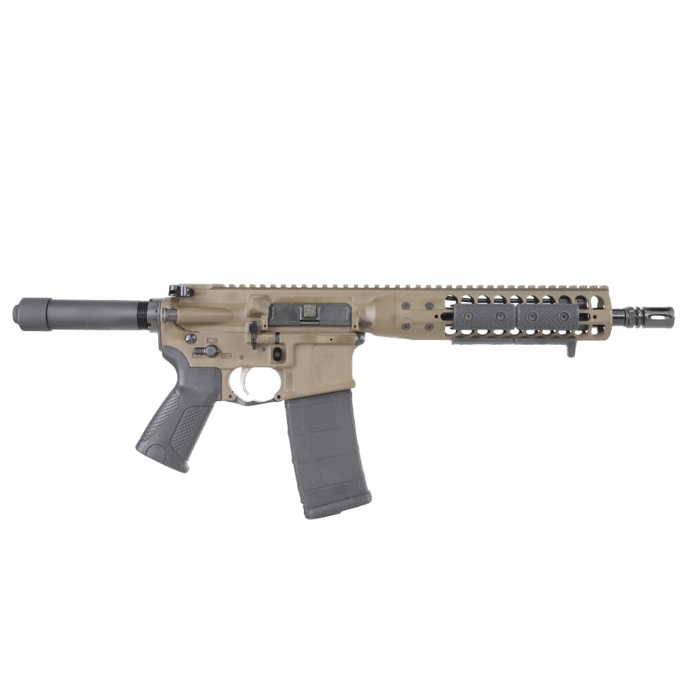 LWRC ICDI Direct Impingement 5.56mm NATO 10.5&quot; 1:7&quot; 1/2x28 Bbl Patriot Brown Pistol ICDIP5PBC10
