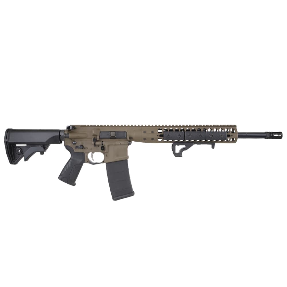LWRC ICDI Direct Impingement .300 Blackout 16.1&quot; 1:7&quot; 5/8x24 Bbl Patriot Brown Rifle ICDIR3PBC16
