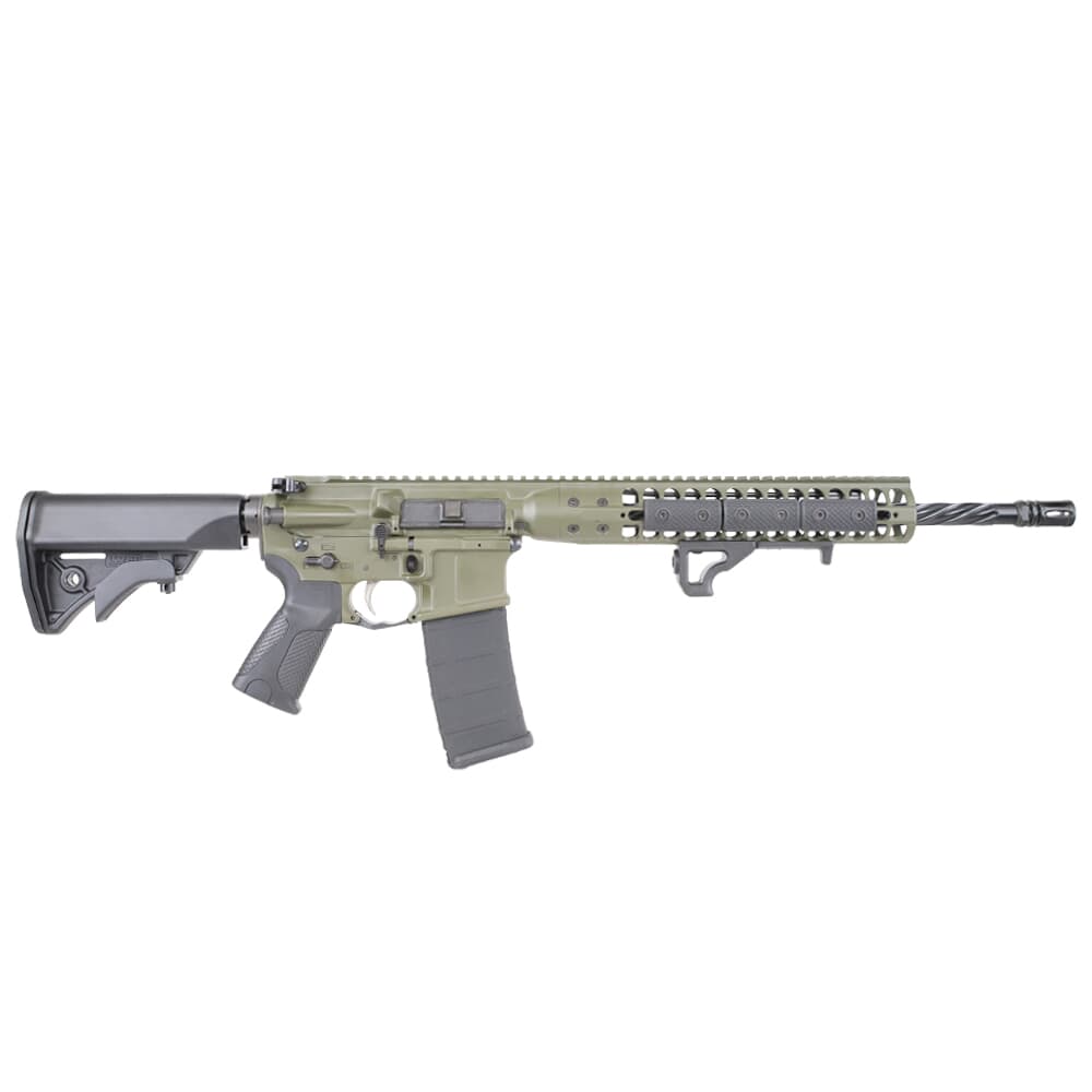 LWRC ICDI Direct Impingement 5.56mm NATO 16.1&quot; 1:7&quot; 1/2x28 Bbl OD Green Rifle ICDIR5ODG16