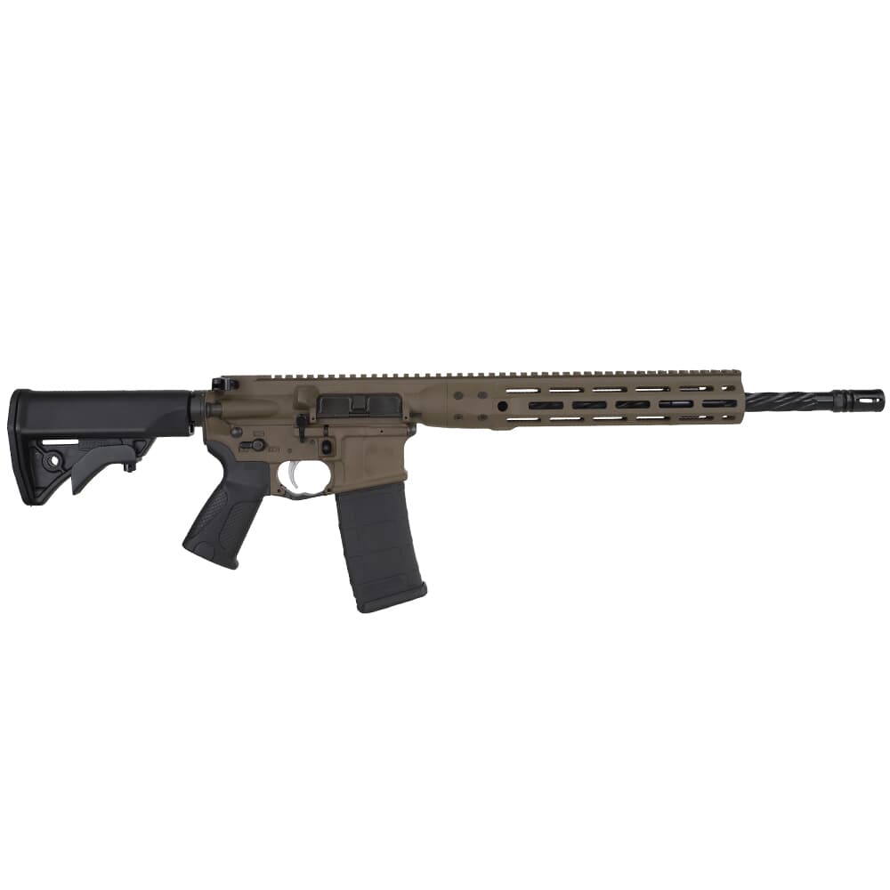 LWRC ICDI M-LOK Direct Impingement 5.56mm NATO 16.1&quot; 1:7&quot; 1/2x28 Bbl Patriot Brown Rifle ICDIR5PBC16ML]