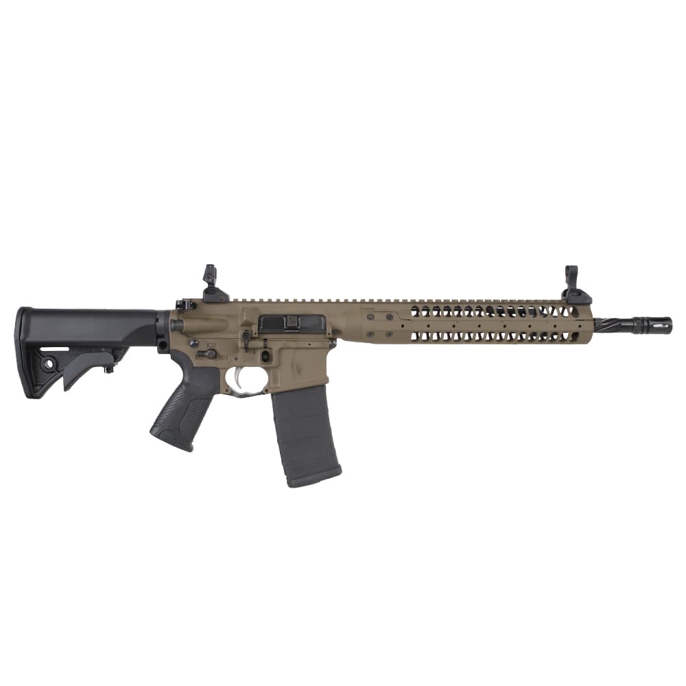 LWRC IC-SPR 5.56mm NATO 14.7&quot; 1:7&quot; P&amp;W Bbl Patriot Brown Special Purpose Rifle ICR5PBC14PSPR