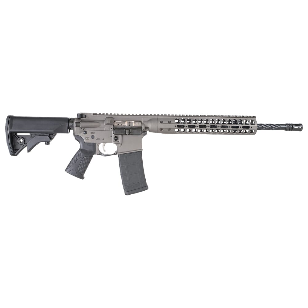 LWRC ICDI Base E Series 5.56 16" Tungsten Grey Rifle ICDIR5TG16E