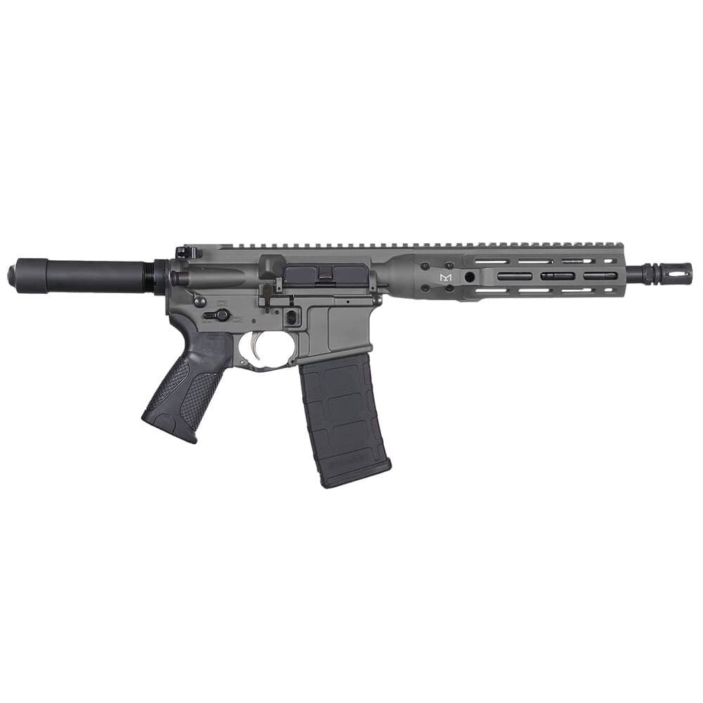 LWRC ICDI M-LOK Direct Impingement 5.56mm NATO 10.5&quot; 1:7&quot; 1/2x28 Bbl Tungsten Grey Pistol ICDIP5TG10ML