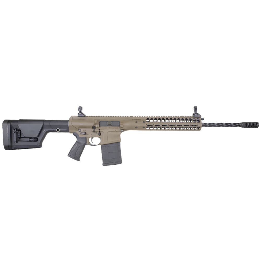 LWRC REPR MKII 7.62x51 20&quot; 1:10&quot; 5/8x24 Spiral Fluted Bbl Patriot Brown Side Charge Rifle REPRMKIIR7PBCF20SC