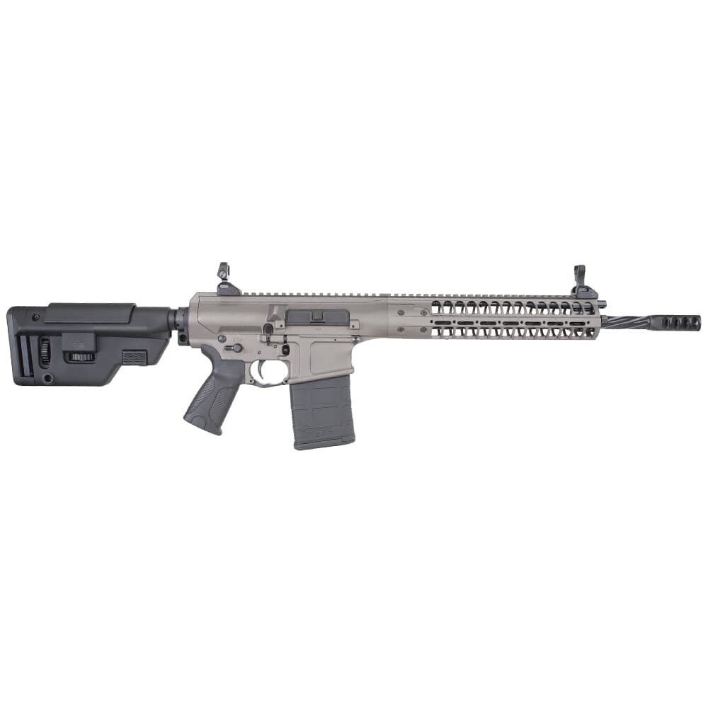LWRC REPR MKII 7.62x51 16.1&quot; 1:10&quot; 5/8x24 Spiral Fluted Bbl Tungsten Grey Side Charge Rifle REPRMKIIR7TGF16SC