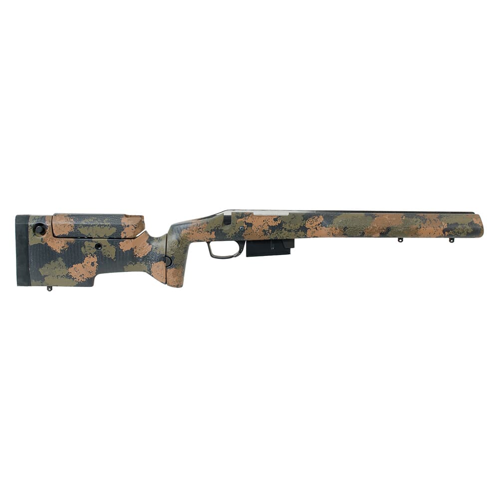 Manners Elite Carbon Folding TF4A Rem 700 SA DBM #7 Contour Adj Cheek - 2 front studs - Black Forest