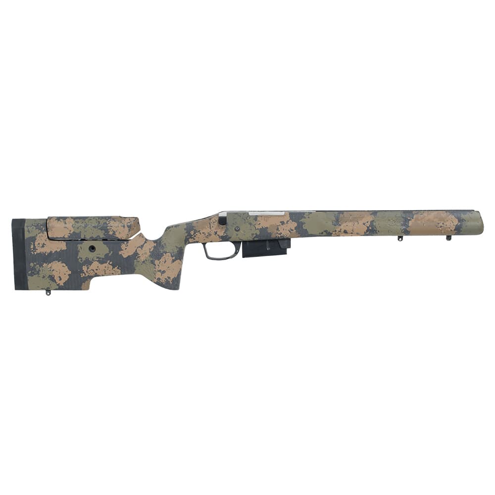 Manners Elite Carbon T4A Rem 700 SA DBM #7 Contour Adj Cheek - 2 front studs - Black Forest