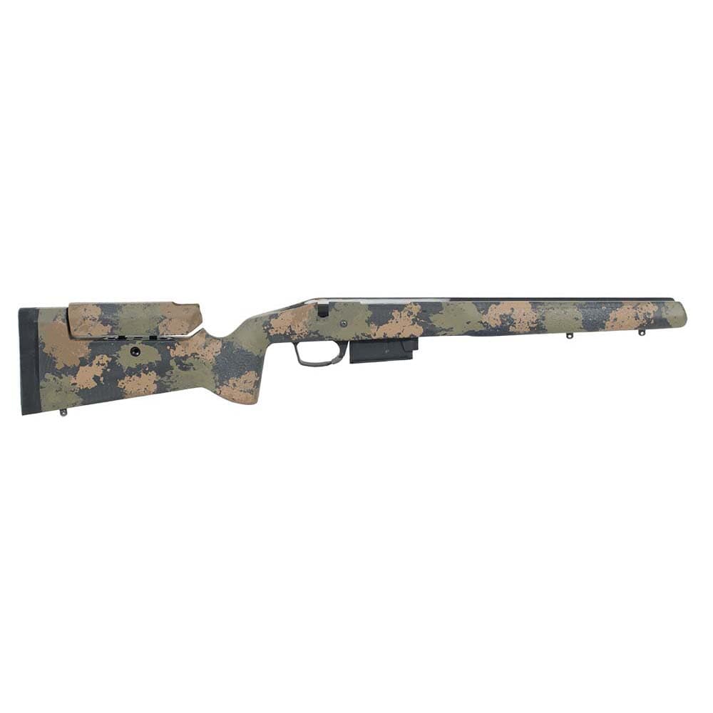 Manners Elite Carbon T2A Rem 700 SA DBM #7 Contour Adj Cheek - 2 front studs - Black Forest