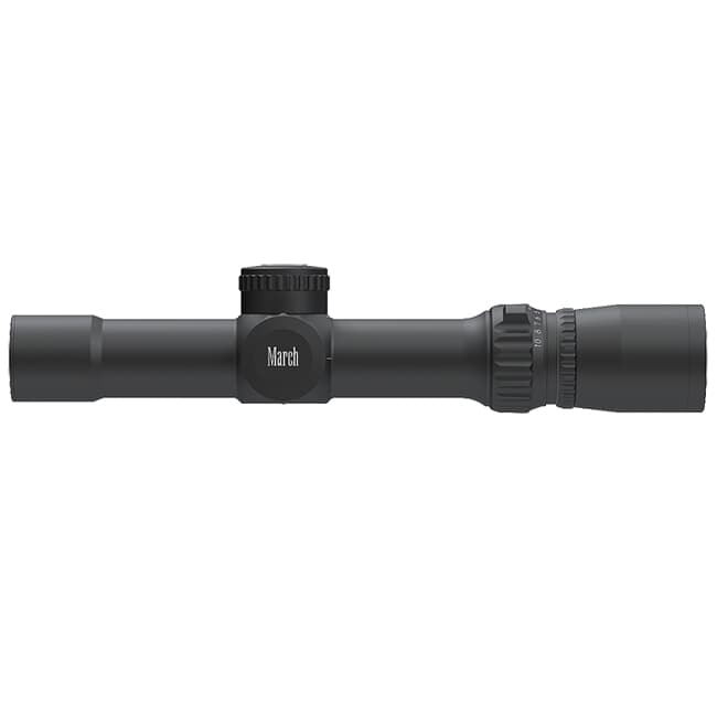 March Compact 1-10x24mm SFP MTR-1 Reticle 1/4MOA 6Level Illum Riflescope D10V24I-MTR-1