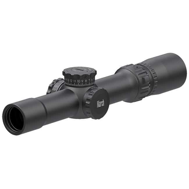 March Compact Tactical 1-10x24 Di-plex Reticle 1/4MOA Riflescope D10V24T