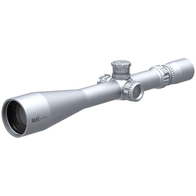 March X Tactical 8-80x56mm Silver MTR-1 Reticle 1/8MOA Illuminated Riflescope D80V56STI-MTR-1-800225