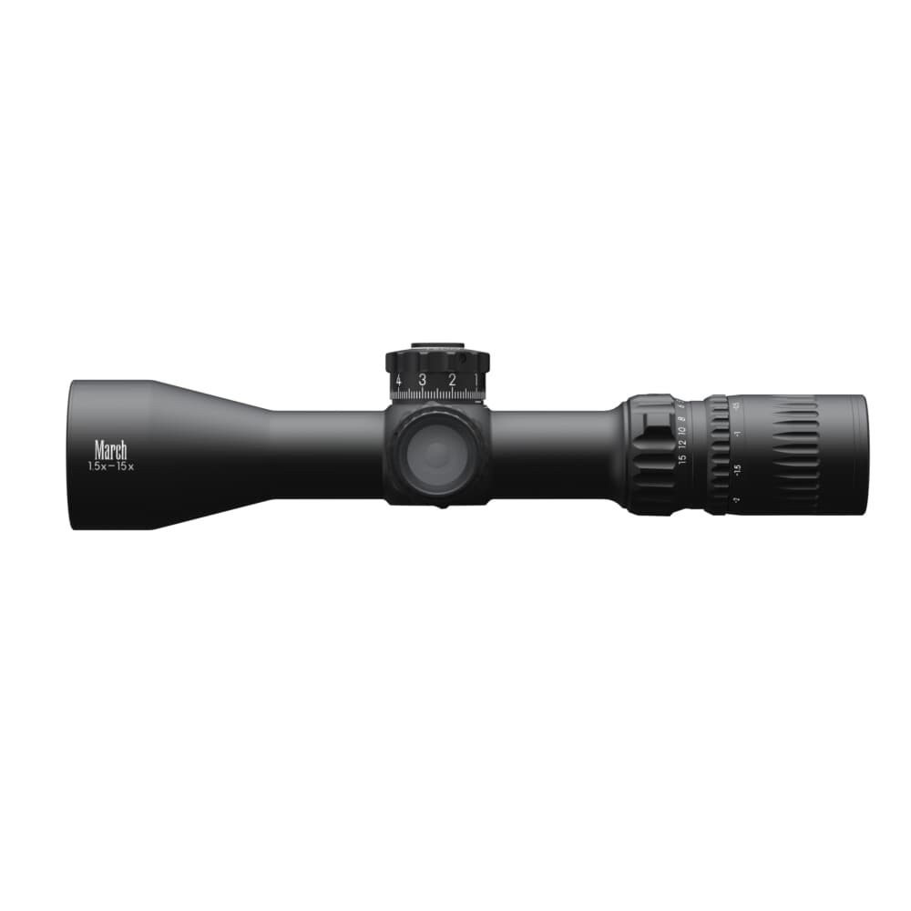 March Compact 1-10x24mm SFP FD-1 Reticle 0.1MIL 6Level Illum Riflescope D10V24IML-FD-1
