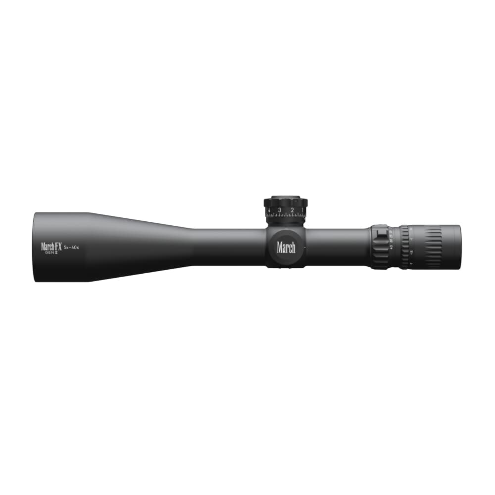March FX Tactical Gen II 5-40x56mm FFP FMA-MT Reticle 1/8MOA 6Level Illum Riflescope D40V56FIMA8-G2-FMA-MT