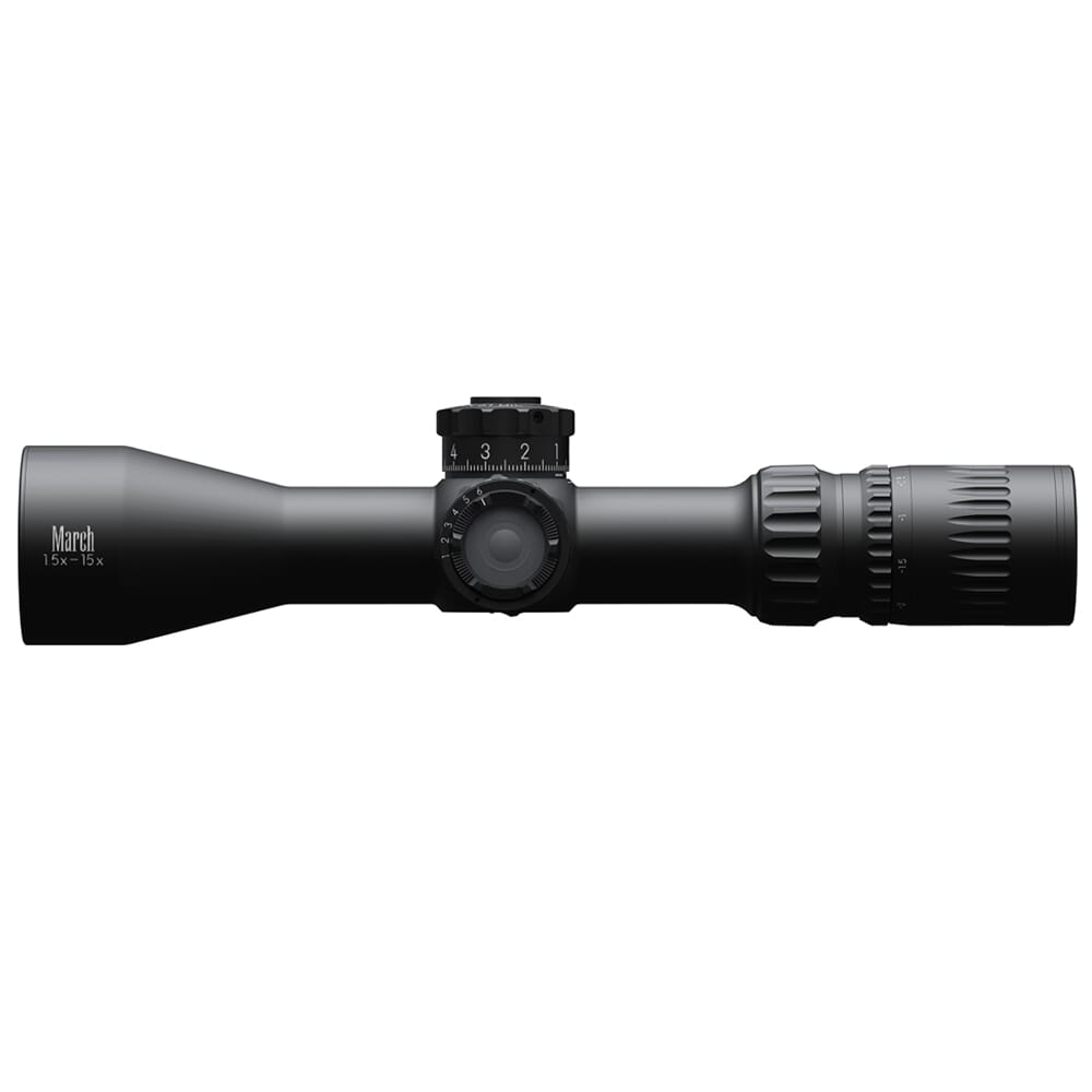 March Compact 1.5-15x42mm FD-2 Reticle 0.1 MIL SFP Illuminated ...