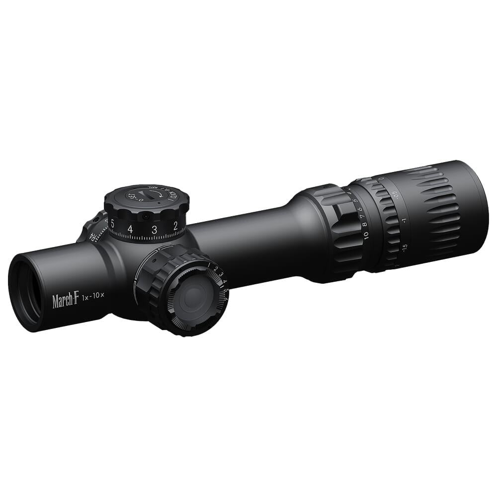 March F Tactical Shorty 1-10x24mm DR-TR1 Reticle 0.1 MIL FFP Illuminated Riflescope D10SV24FIML-DR-TR1