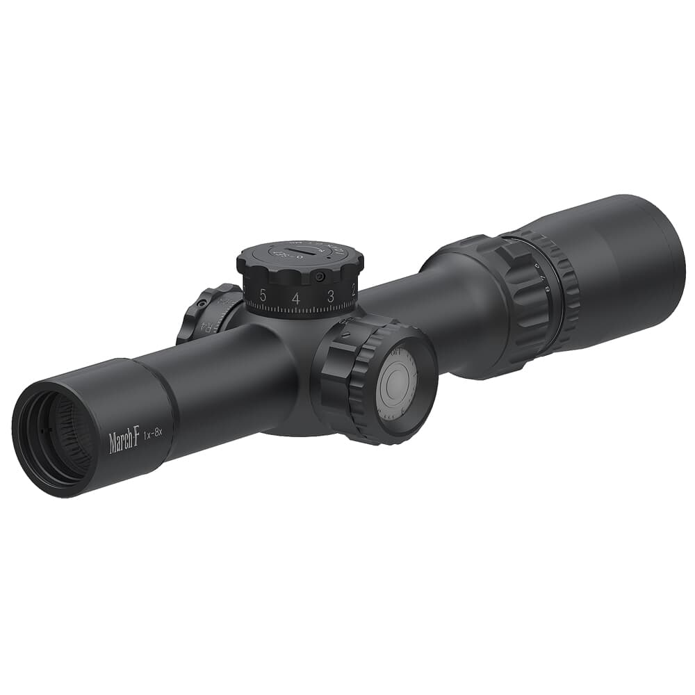 March F Tactical 1-8x24mm FFP FMC-2 Reticle 0.1MIL 6Level Illum Riflescope D8V24FIML-FMC-2