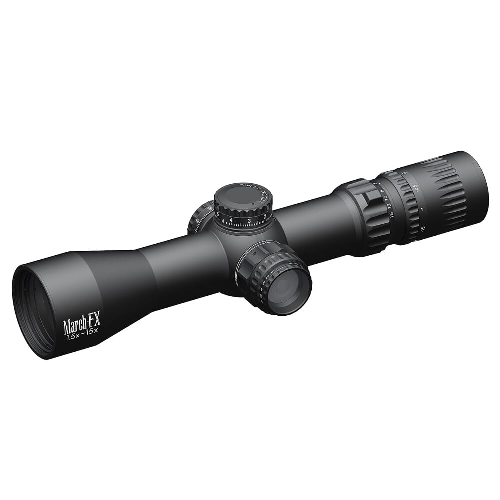 March FX 1.5-15x42mm FFP DR-TR2B Reticle 0.1MIL 6Level Illum Riflescope D15V42FDIMLN-DR-TR2B