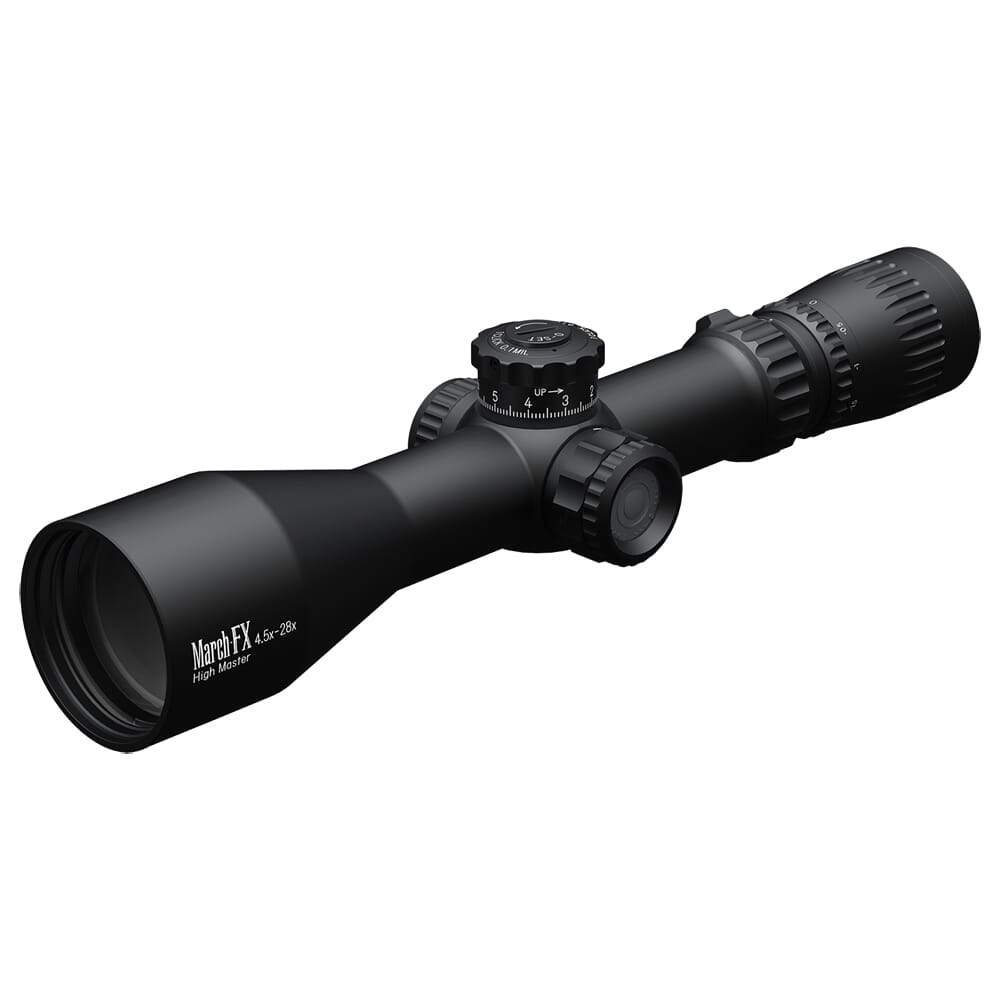 March FX Tactical 4.5x-28x52 FML-TR1 Reticle 0.1MIL Illuminated Riflescope D28HV52WFIML-FML-TR1