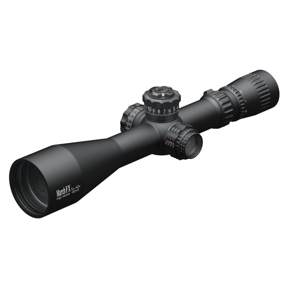 March FX Tactical 5-42x56mm G2 FFP FMA-3 Reticle 1/4MOA 6Level Illum Riflescope D42HV56WFIMAX-G2-FMA-3