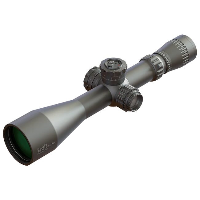 March FX Tactical 5-42x56 FML-MT Reticle 0.1 Mil Illuminated FFP Riflescope D42HV56WFIML