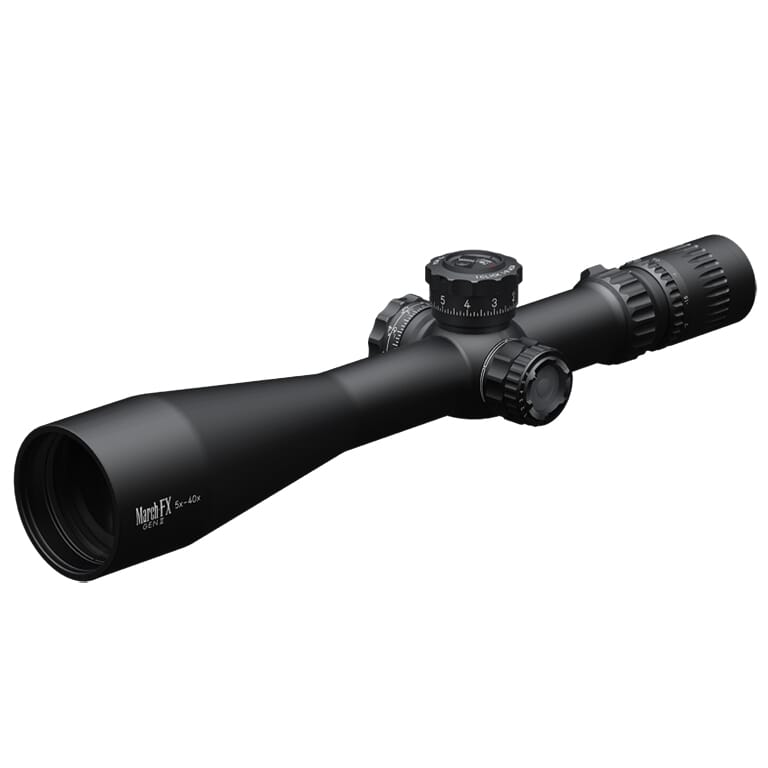 March FX Tactical Gen II 5x-40x56 FMA-1 Reticle 1/8 MOA Illuminated FFP Riflescope D40V56FIMA8-G2-FMA-1