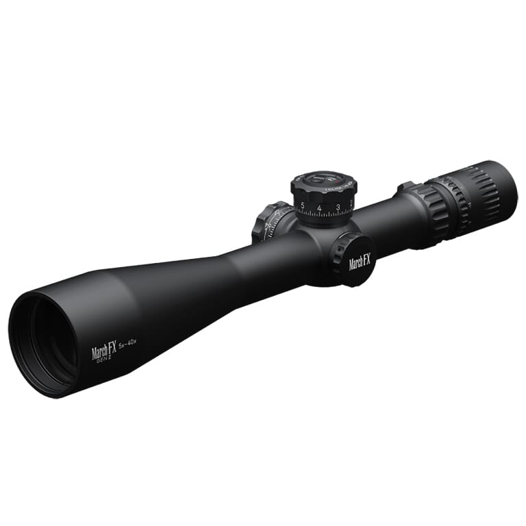 March FX Tactical Gen II 5x-40x56 FMA-1 Reticle 1/8 MOA FFP Riflescope D40V56FMA8-G2-FMA-1