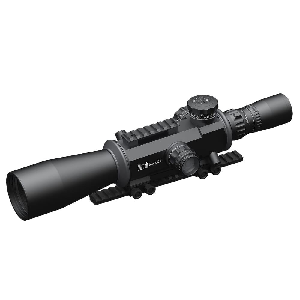 March Genesis Tactical 6-60x56mm G FFP FMA-TR1 Reticle 1/4MOA 6Level Illum Riflescope D60V56GFIMA-FMA-TR1