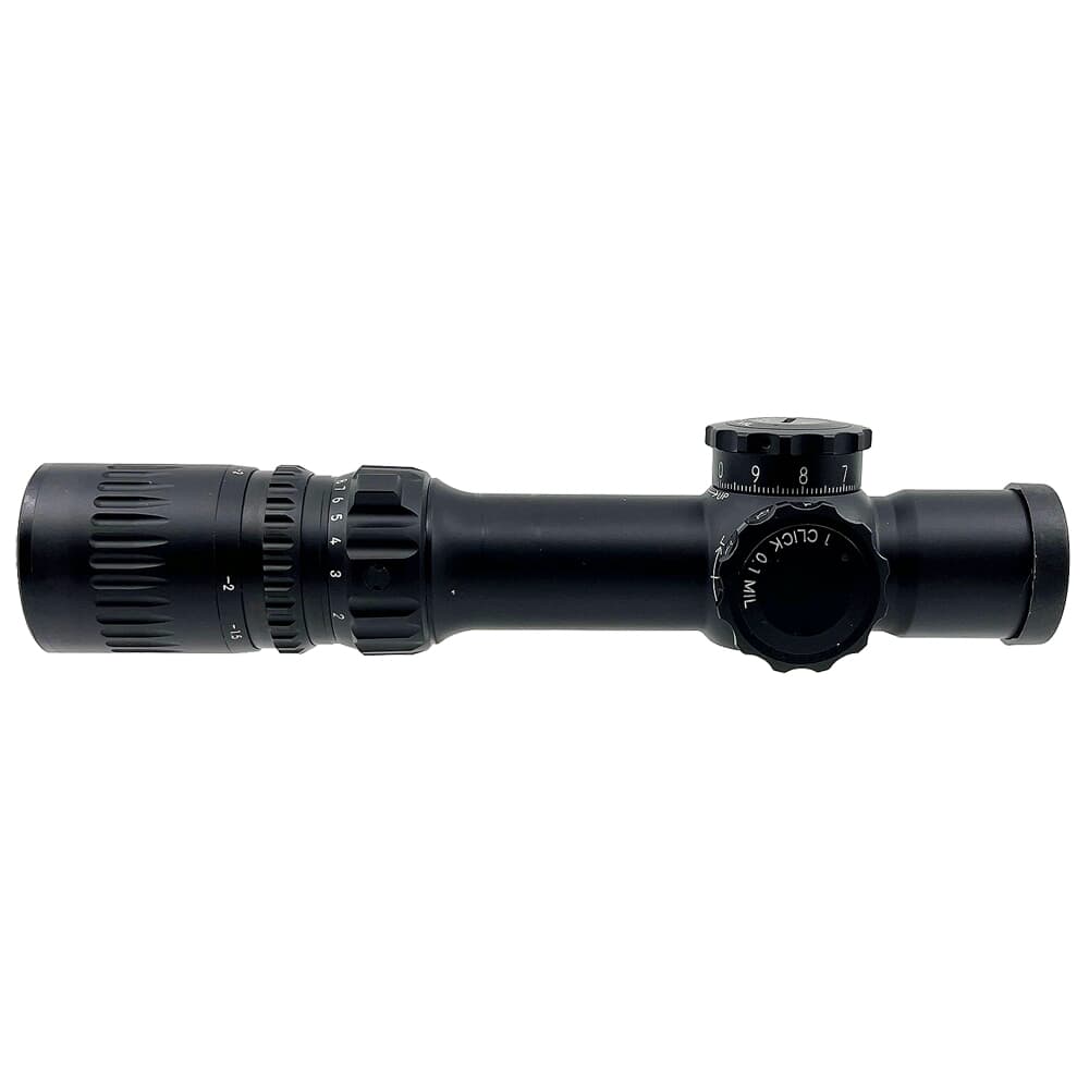 March USED F Tactical Shorty 1-10x24mm DR-1 Reticle 0.1MIL Illuminated Riflescope D10SV24FIML-DR-1 - Excellent Condition w/Ring Marks UA4058