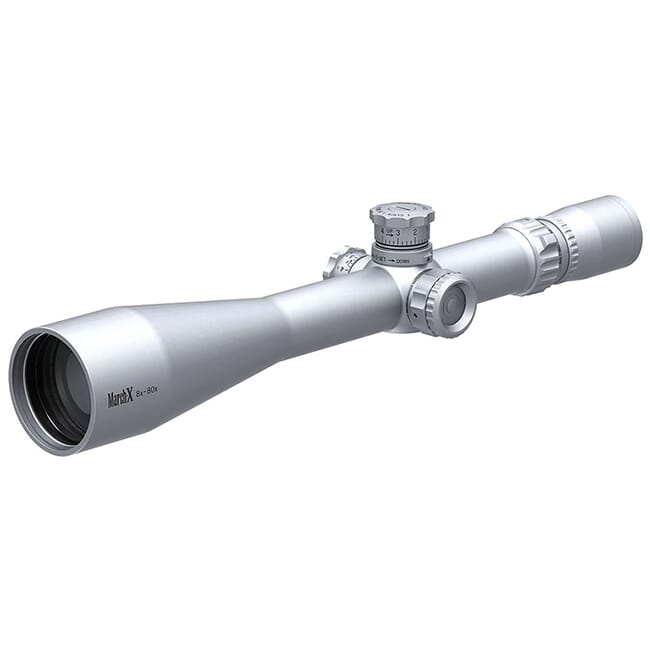 March X Tactical 8-80x56mm Silver MTR-3 Reticle 1/8MOA Illuminated Riflescope D80V56STI-MTR-3-800227