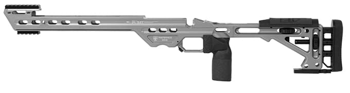 Masterpiece Arms Remington Short Action Left Hand Gunmetal BA Chassis
