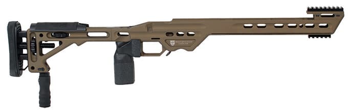 Masterpiece Arms BA Chassis Rem700 SA RH Burnt Bronze